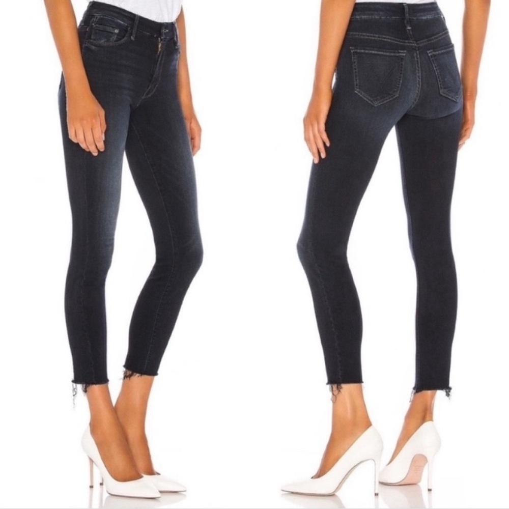 MOTHER High Waisted Ankle Fray in Last Call.